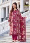 Veloura By Alok Viscose Maslin Printed Dress Material 